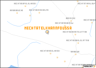 map of Mechtat el Khannfoussa