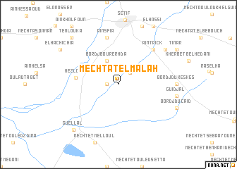 map of Mechtat el Malah