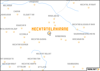 map of Mechtat el Rhirane