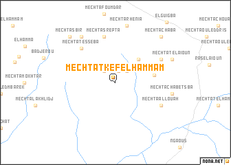 map of Mechtat Kef el Hammam