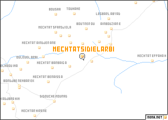 map of Mechtat Sidi el Arbi