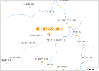 map of Mechta Zoûbia