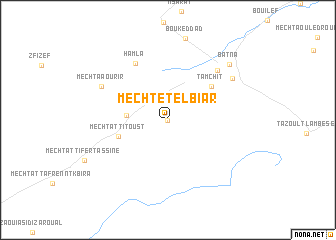 map of Mechtet el Biâr