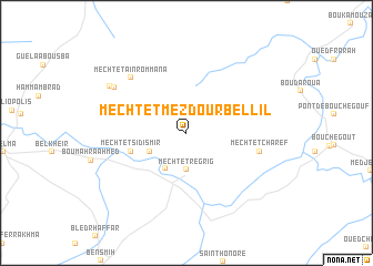map of Mechtet Mezdoûr Bellîl