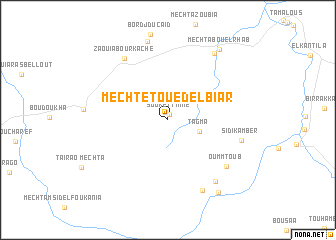 map of Mechtet Oued el Biâr