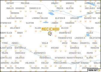 map of Mečichov