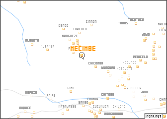 map of Mecimbe