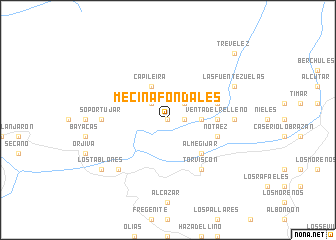 map of Mecina Fondales