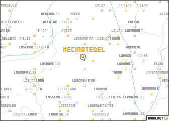 map of Mecina Tedel