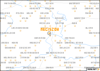map of Męciszów