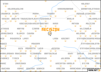 map of Męciszów