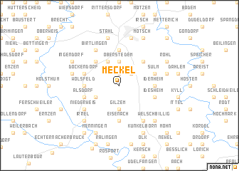 map of Meckel