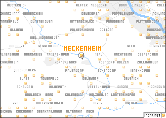 map of Meckenheim