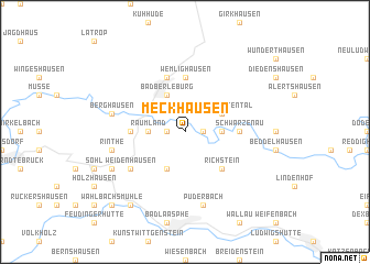 map of Meckhausen