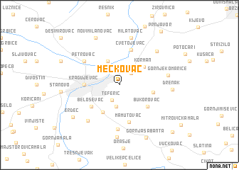 map of Mečkovac