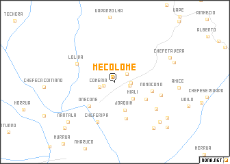 map of Mecólomè