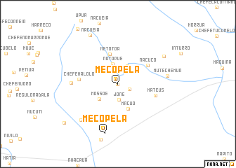 map of Mecopela