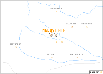 map of Mecoyita