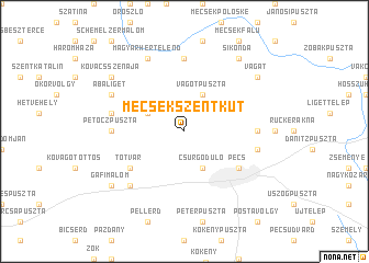 map of Mecsekszentkút