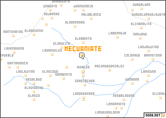 map of Mecuaniate