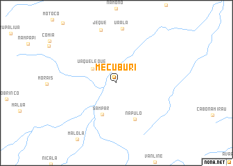 map of Mecubúri