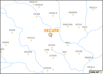 map of Mecuna