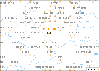 map of Męczki