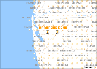 map of Medagama