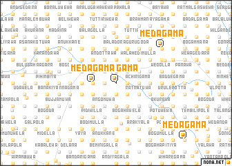 map of Medagama