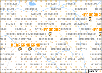 map of Medagama