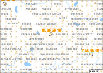 map of Medagama