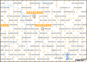 map of Medagama