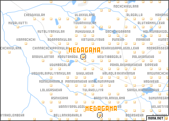 map of Medagama