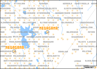 map of Medagama