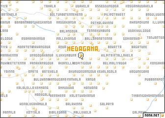 map of Medagama