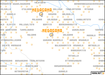 map of Medagama