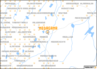 map of Medagama