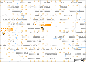 map of Medagama