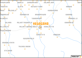 map of Medagama
