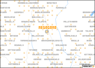 map of Medagama