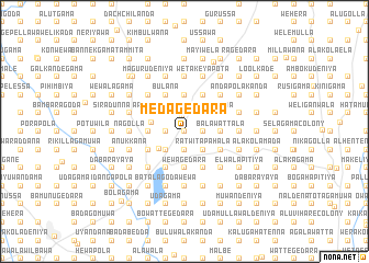 map of Medagedara