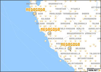 map of Medagoda