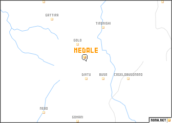 map of Medalē