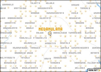 map of Medamulana