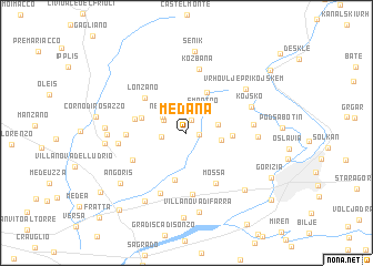 map of Medana