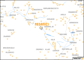 map of Medanići