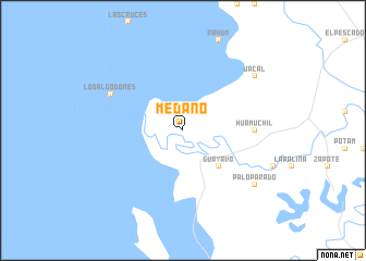 map of Médano