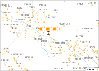 map of Medarevići