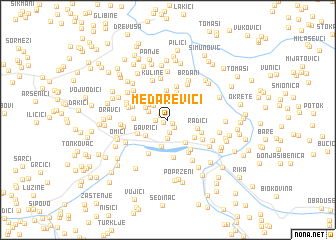map of Medarevići