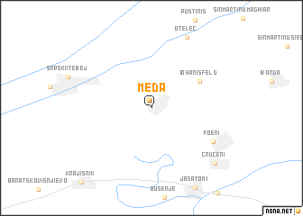 map of Međa